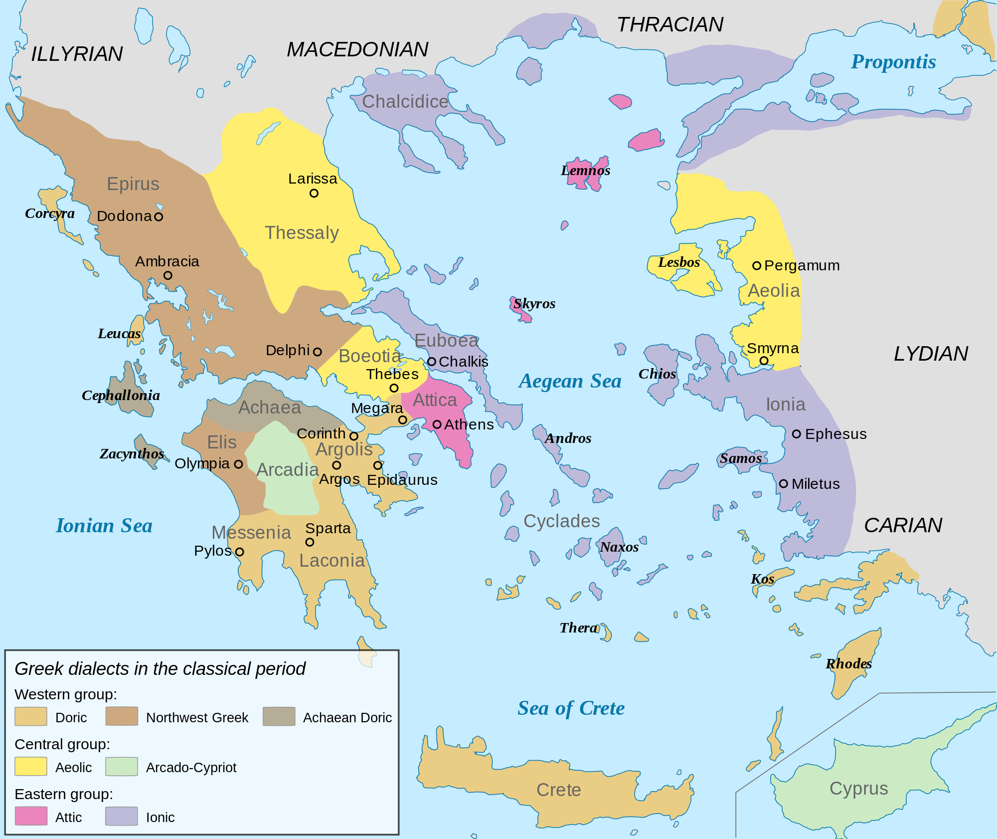 古希腊城市地图图片