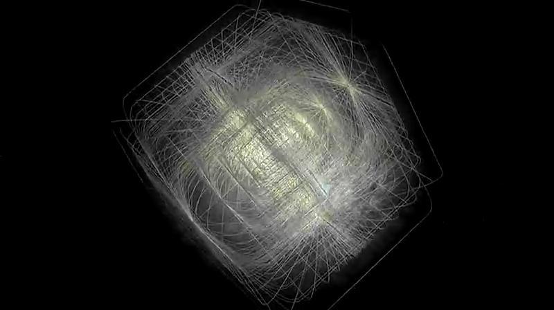 你可以发现,男主进入立方矩阵后,只能三维移动,而进入一个立方体时