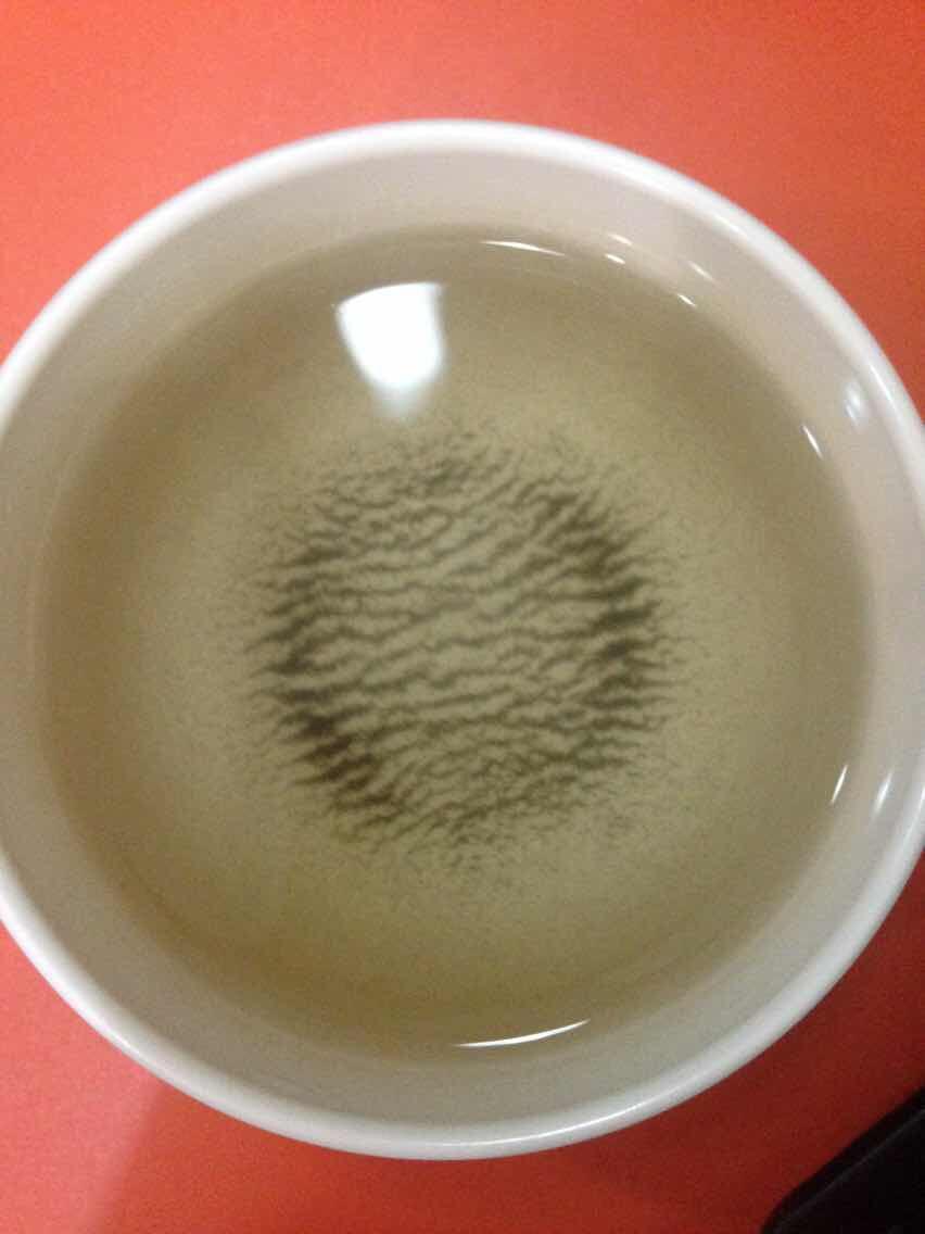 混浊物沉淀后为什么会出现这样的图案?