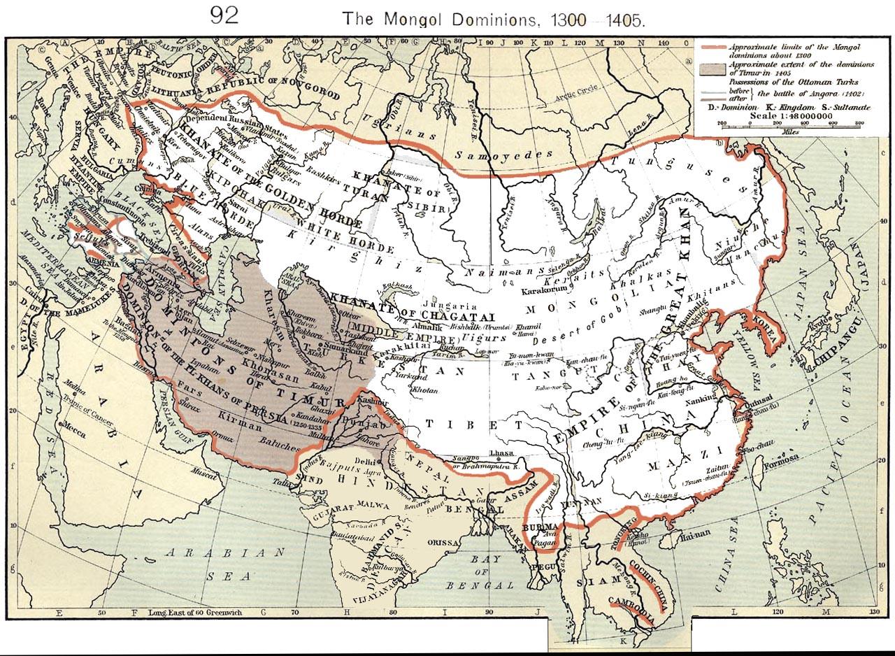 蒙古元朝版图最大时期图片