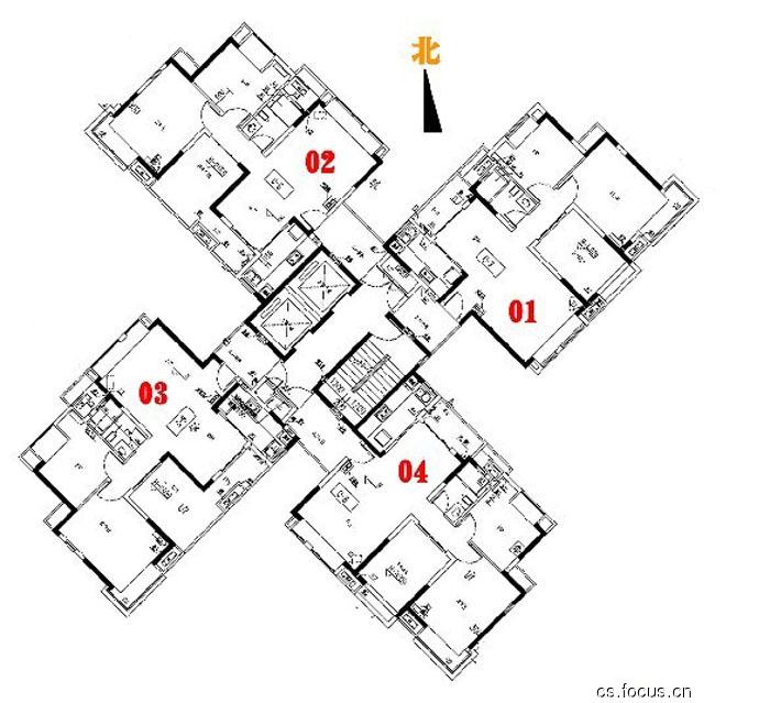 户型呈蝴蝶型或车型是怎样的结构有图片解析下吗