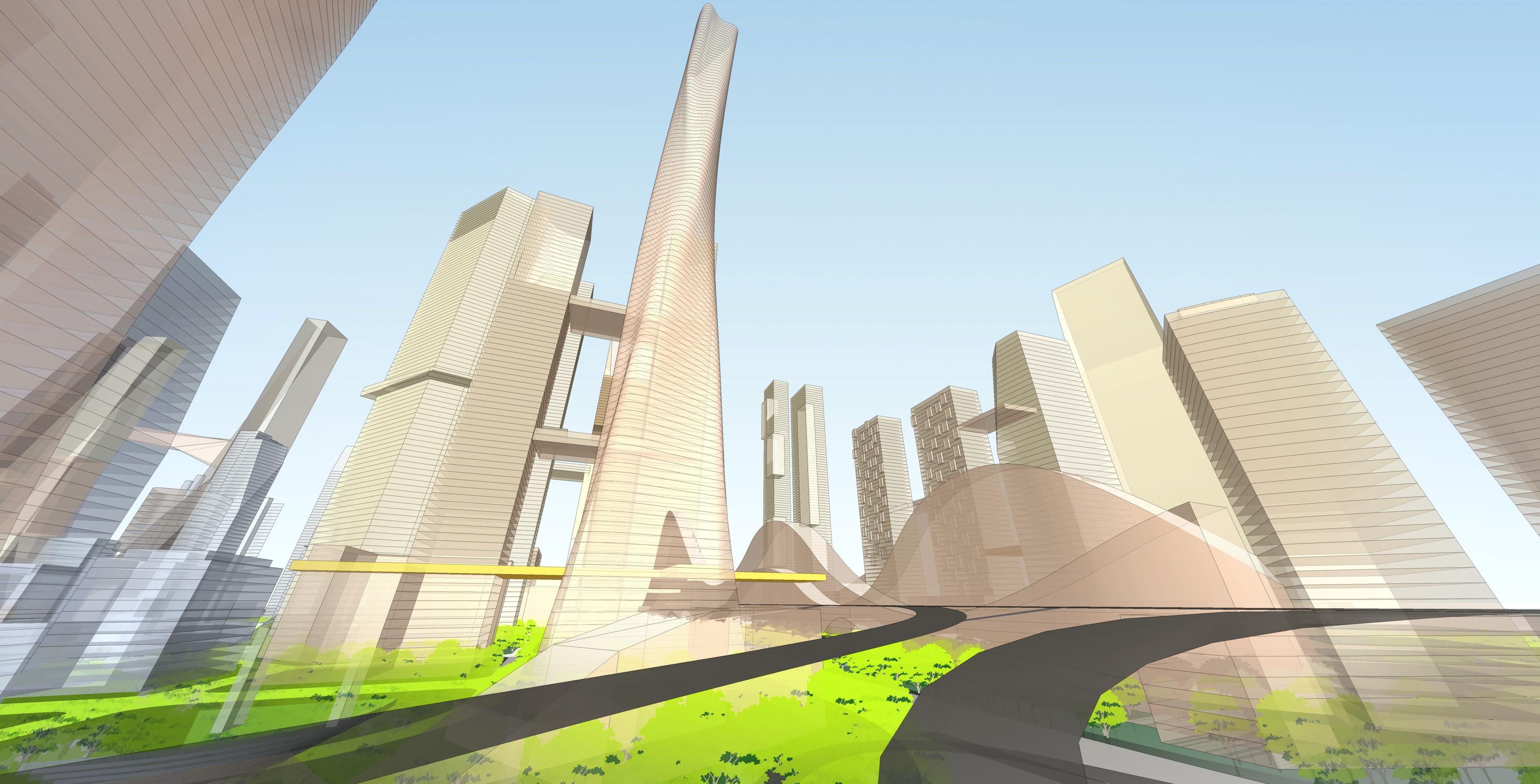 在渲染器里给材质贴图,透视,反射阴影都由电脑直接计算,省时省心,在