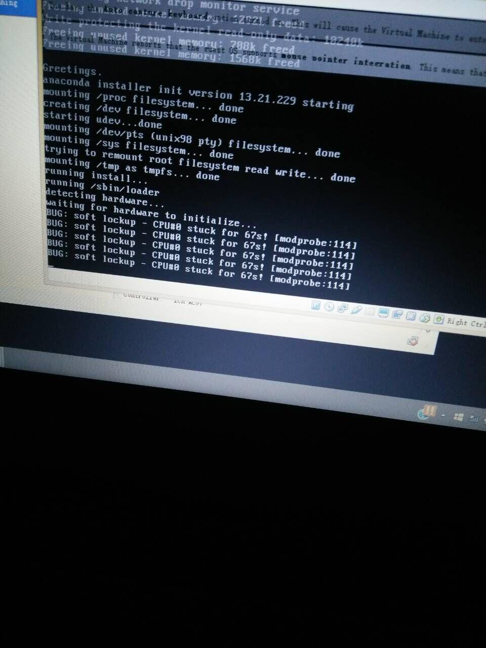 安装CentOS虚拟机时遇到soft lockup,怎么解决