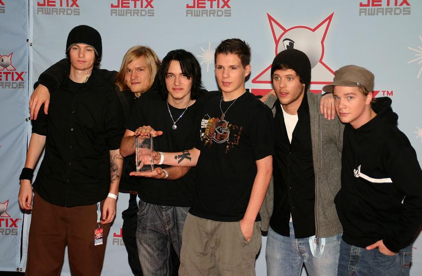 2008年出席jetix音乐奖的panik乐队,左一即christian praeco linke