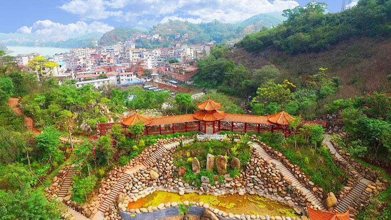 航拍视角这绝对是你从未见过的蒲津公园