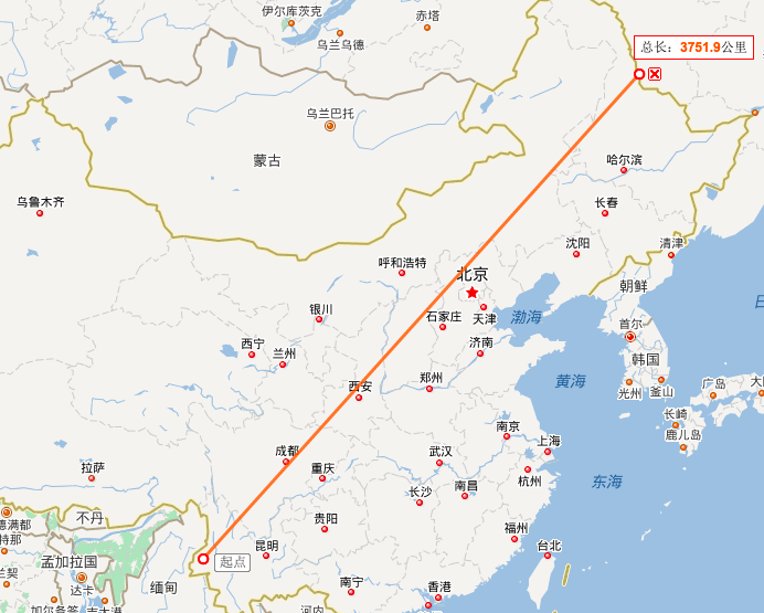 黑河-腾冲线(胡焕庸线)所使用的是哪一种投影? - 知乎