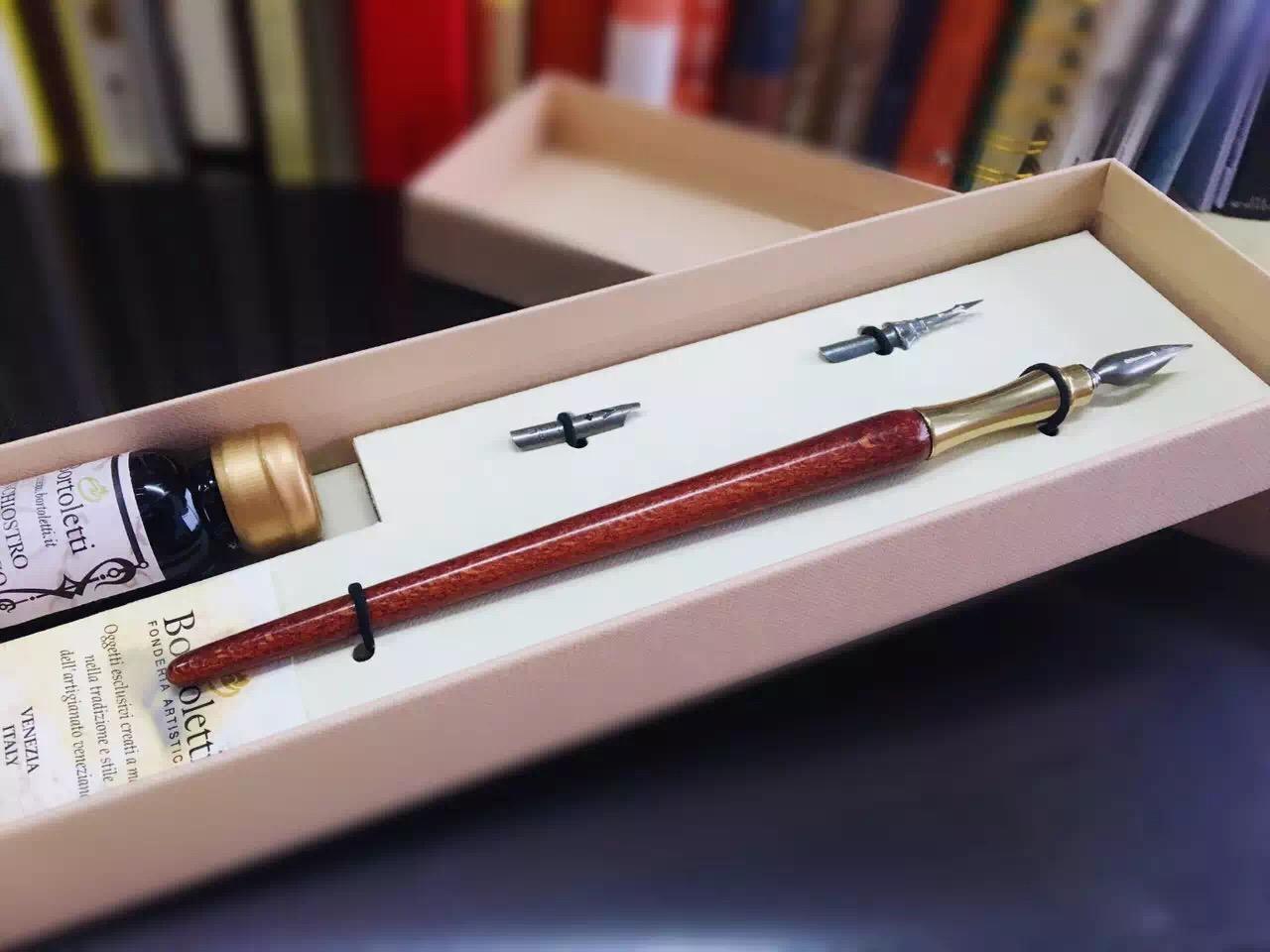 朋友送的Bortoletti,这种蘸水笔怎么用呀? - 钢笔