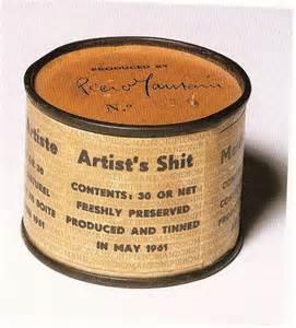 1961年,意大利藝術家皮耶羅·曼佐尼(piero manzoni),號稱將自己的