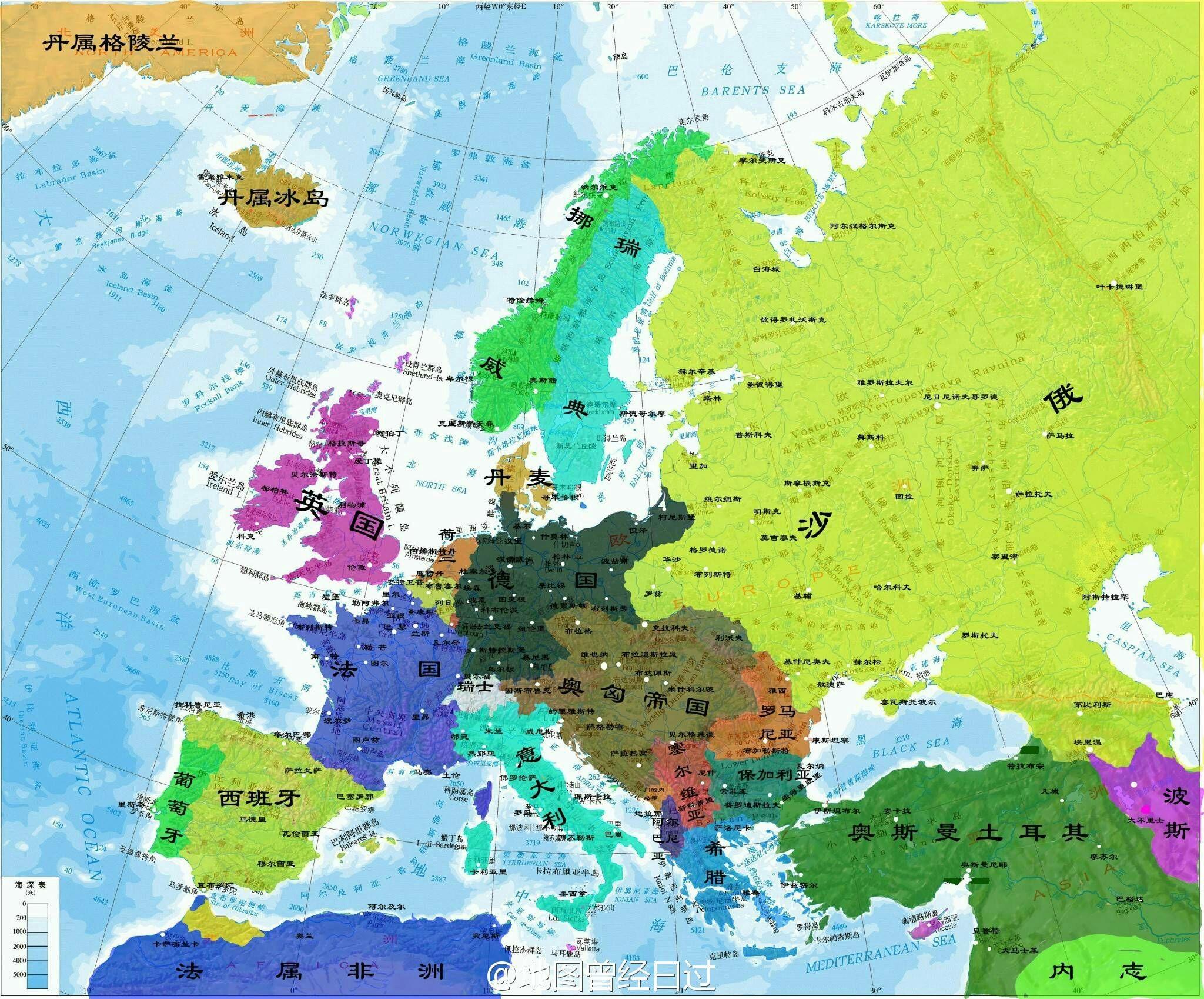 欧洲14个内陆国都有哪些？看地图一目了然_国家