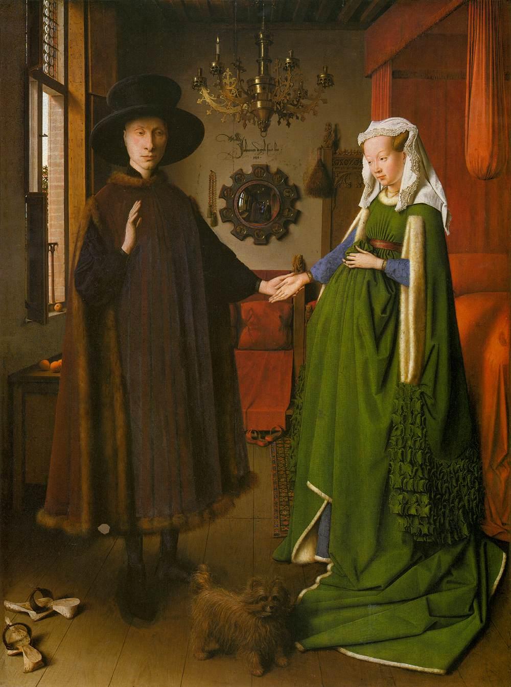 尼德兰绘画,15世纪:扬·凡·艾克(jan van eyck)《阿诺芬尼的婚礼》等