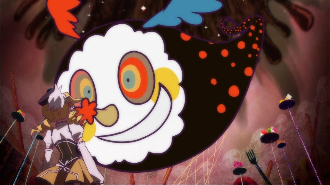 鹿目圆在命运的引导下与丘比签订了契约成为魔法少女,伴随着其他四位