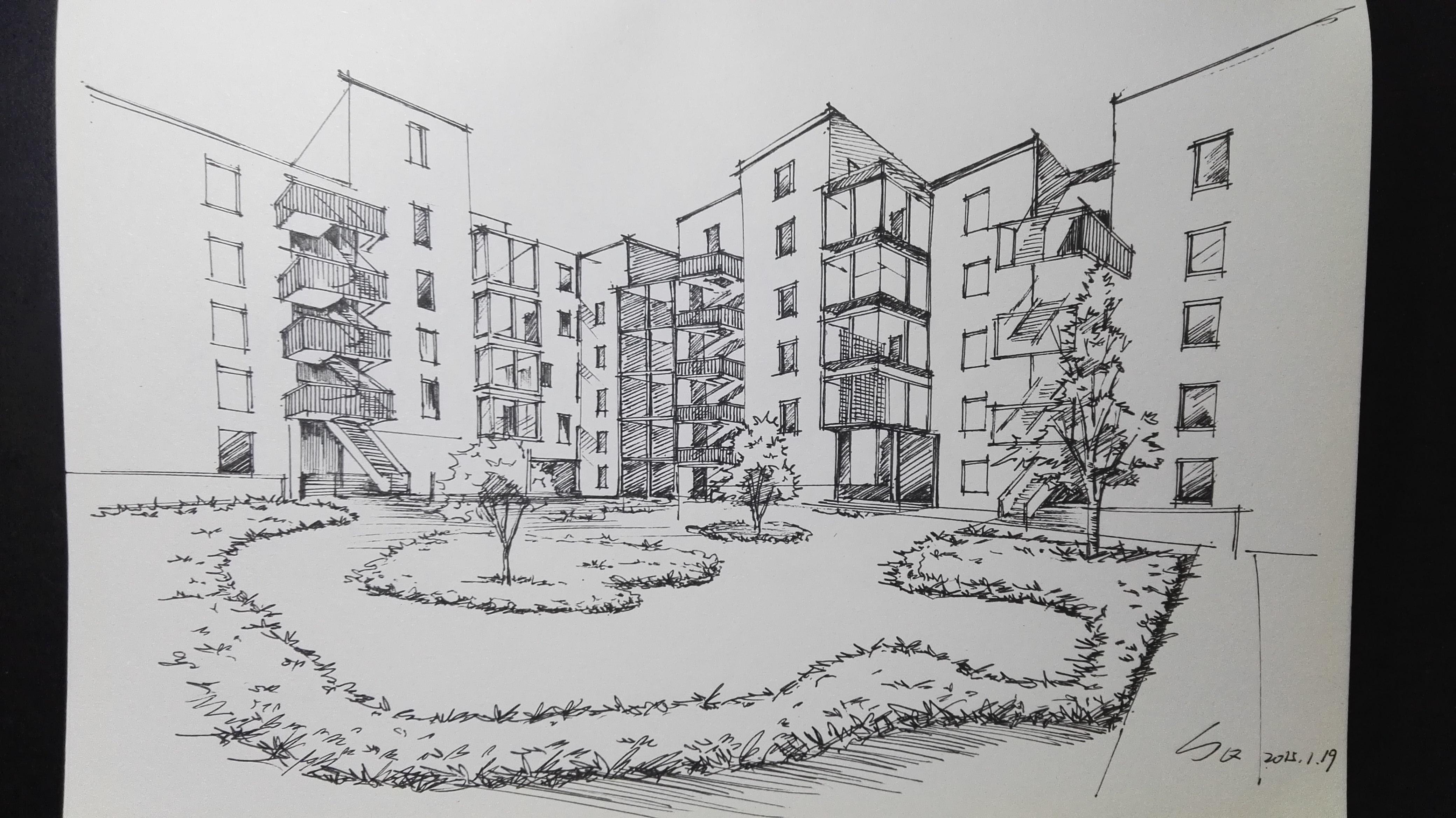 什么书比较适合初学者进行建筑钢笔画手绘线稿的临摹训练