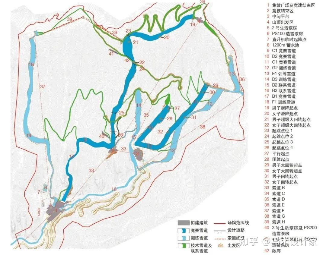 冬奥村布局图图片