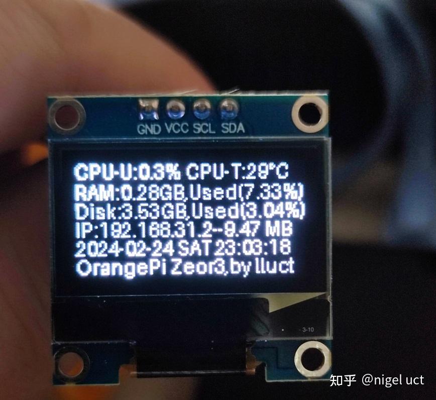 OrangePi Zero3 i2c SSD 1306 OLED orangepi zero3 i2c ssd 1306 oled