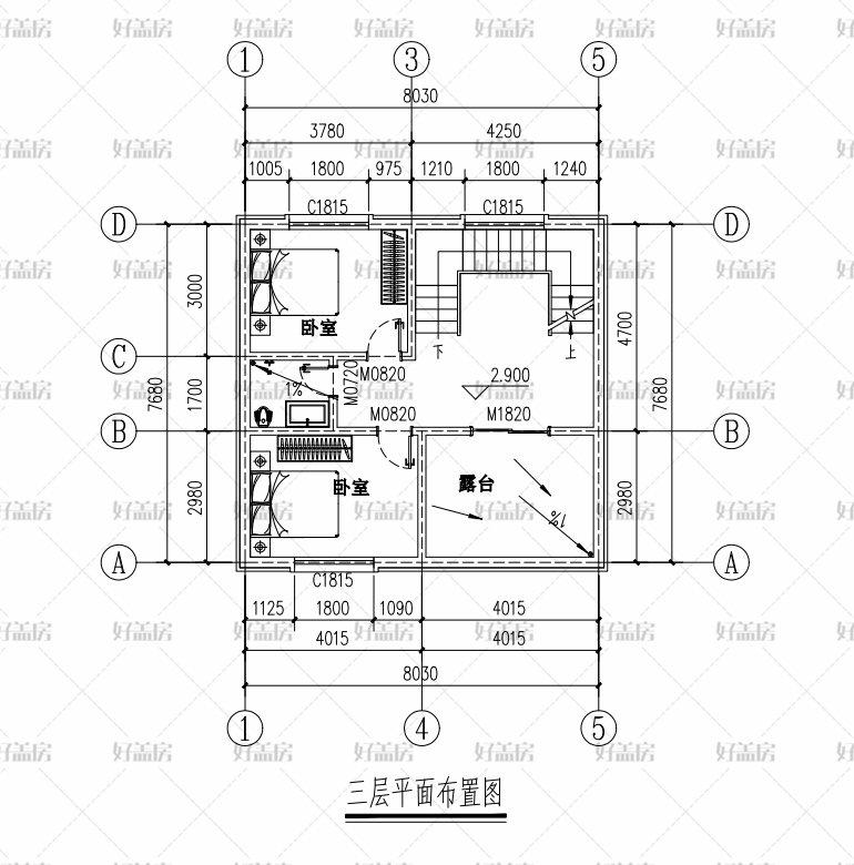 农村60平米自建房图