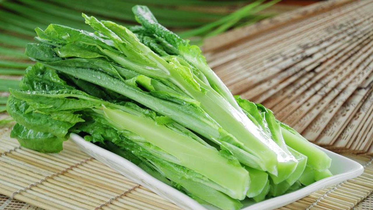 痛风有得吃之凤尾油麦菜好吃降酸做法