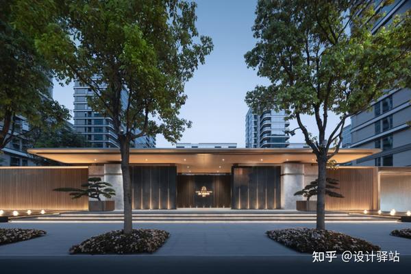 30个住宅小区出入口设计，5种常见设计形式 - 知乎