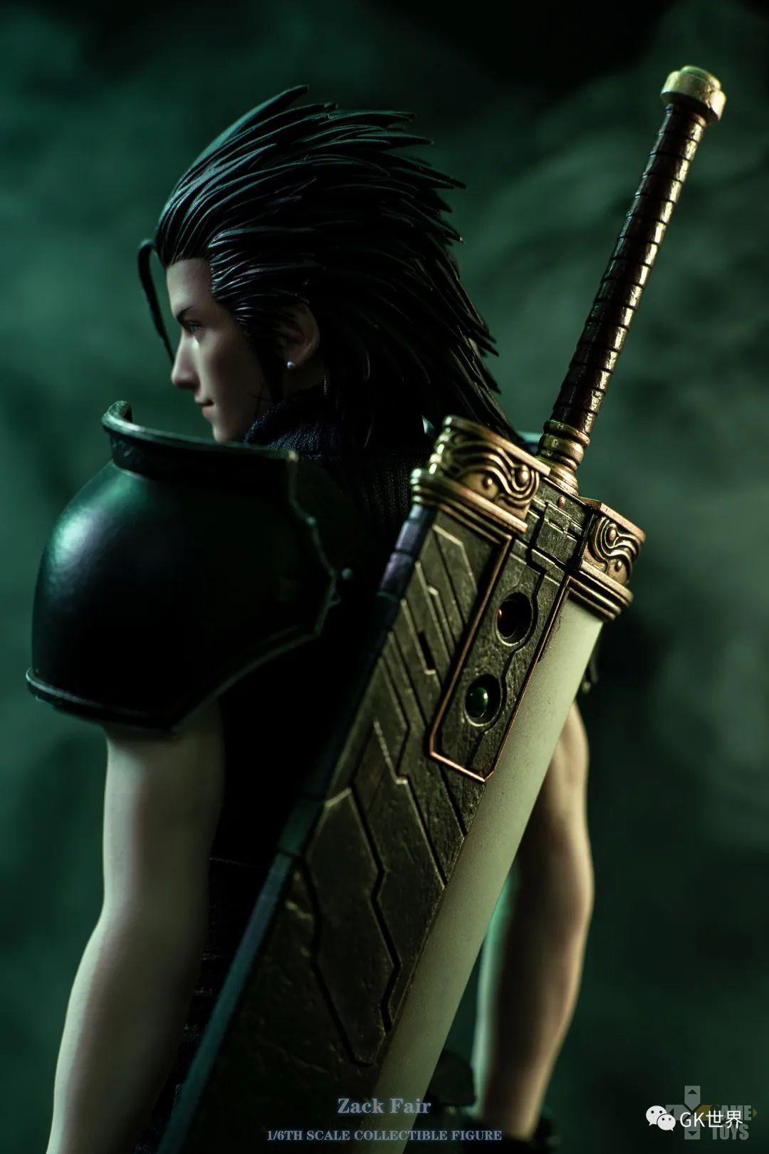 gametoysff7扎克斯双头雕可双摆完美再现1st战士的帅气英姿