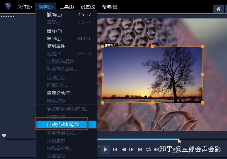会声会影添加自动摇动和缩放的3种方法 - 知乎