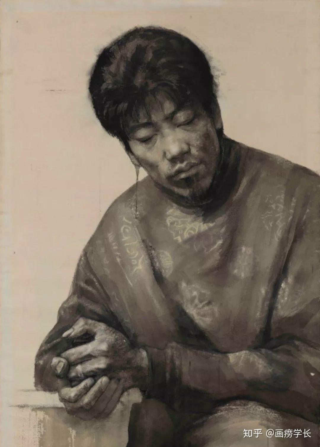 指导教师 袁元2001年素描全身像 柳青 110*75cm 指导教师 余陈2007年