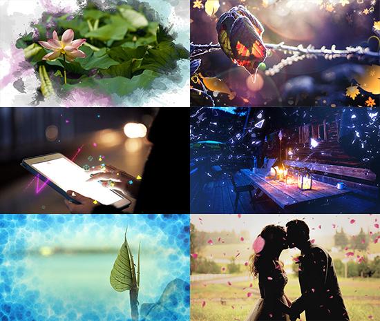 二,给电子相册一键应用好莱坞动景特效