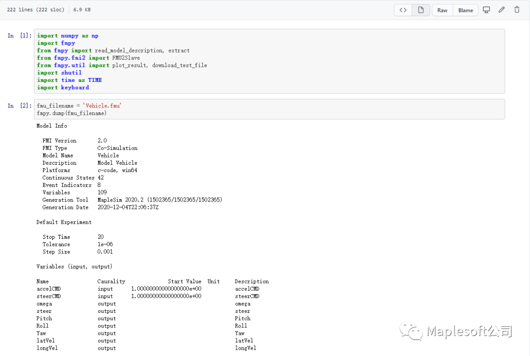  python maplesim insight 