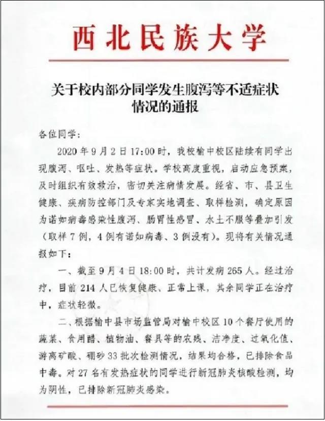 265名学生感染这一病毒学校深夜紧急通报开学季提醒所有家长