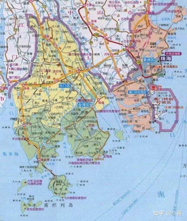 横琴岛划归澳门地图图片