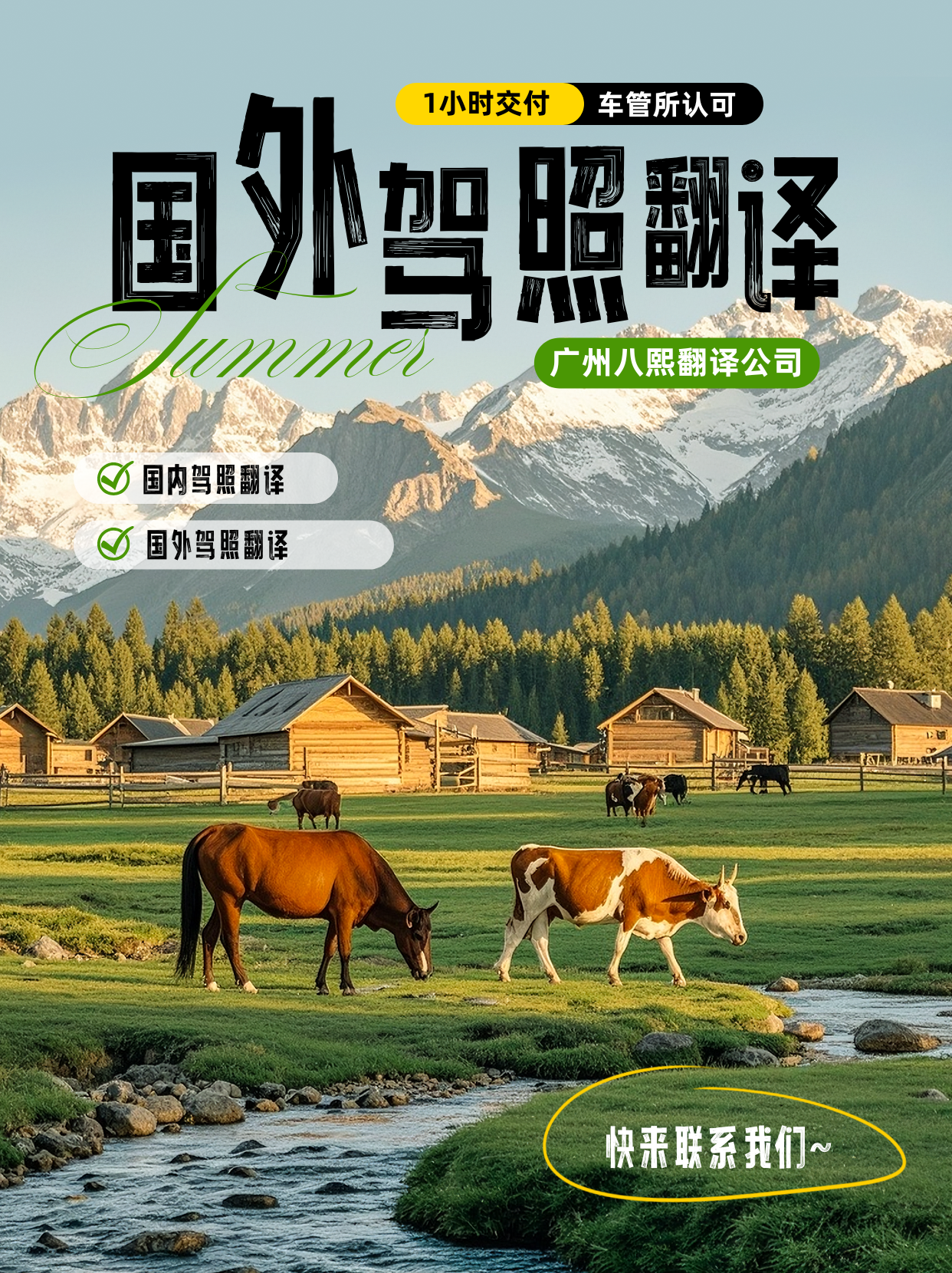 国外驾照在广州换证哪家的翻译件全国车管所通用?