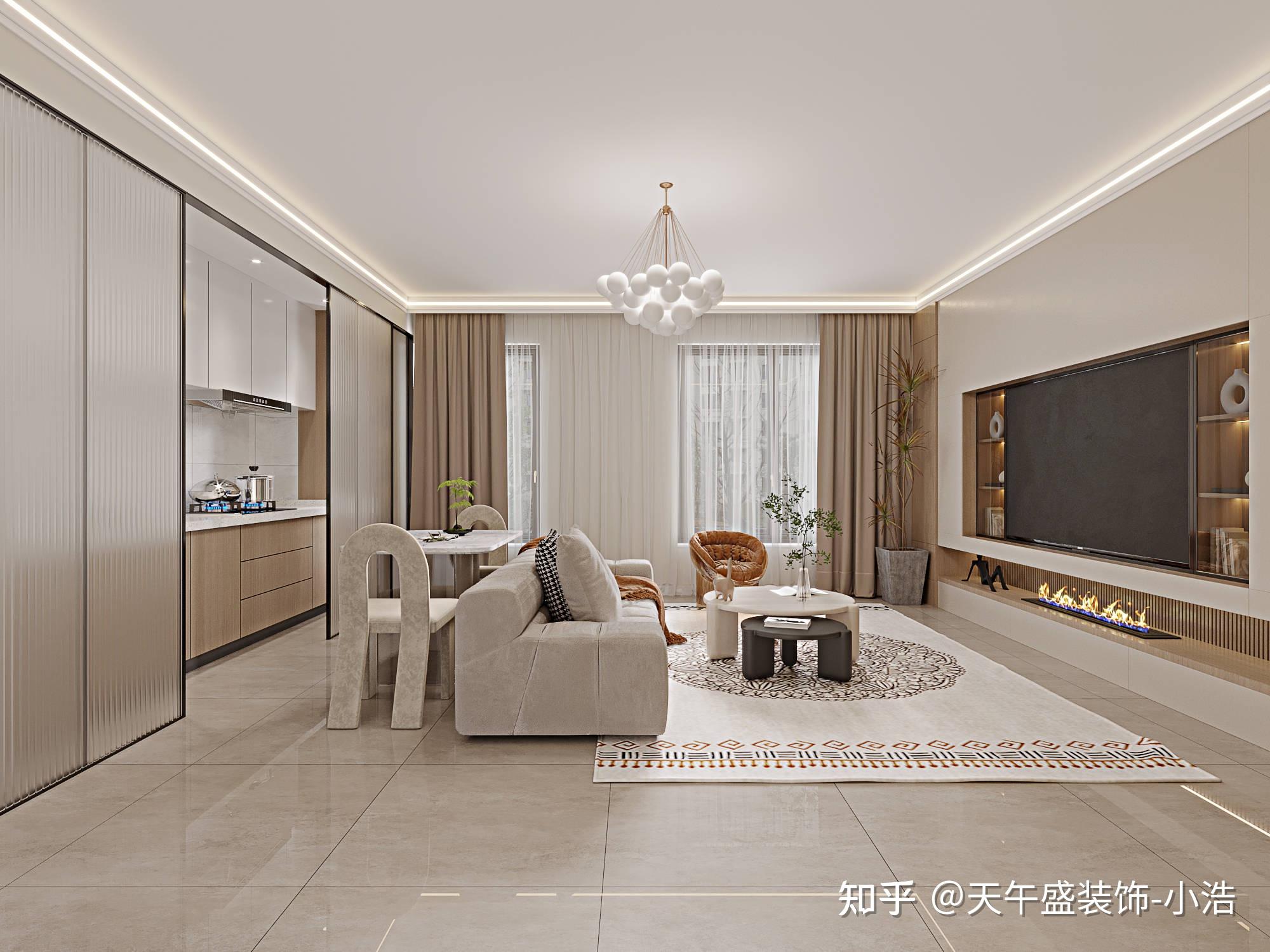 天午盛装饰110㎡质感有格调的简约LOFT,把空间运用到极致! - 知乎
