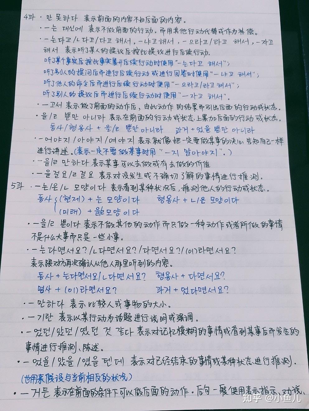 韩语学习 延世韩国语 最全语法笔记