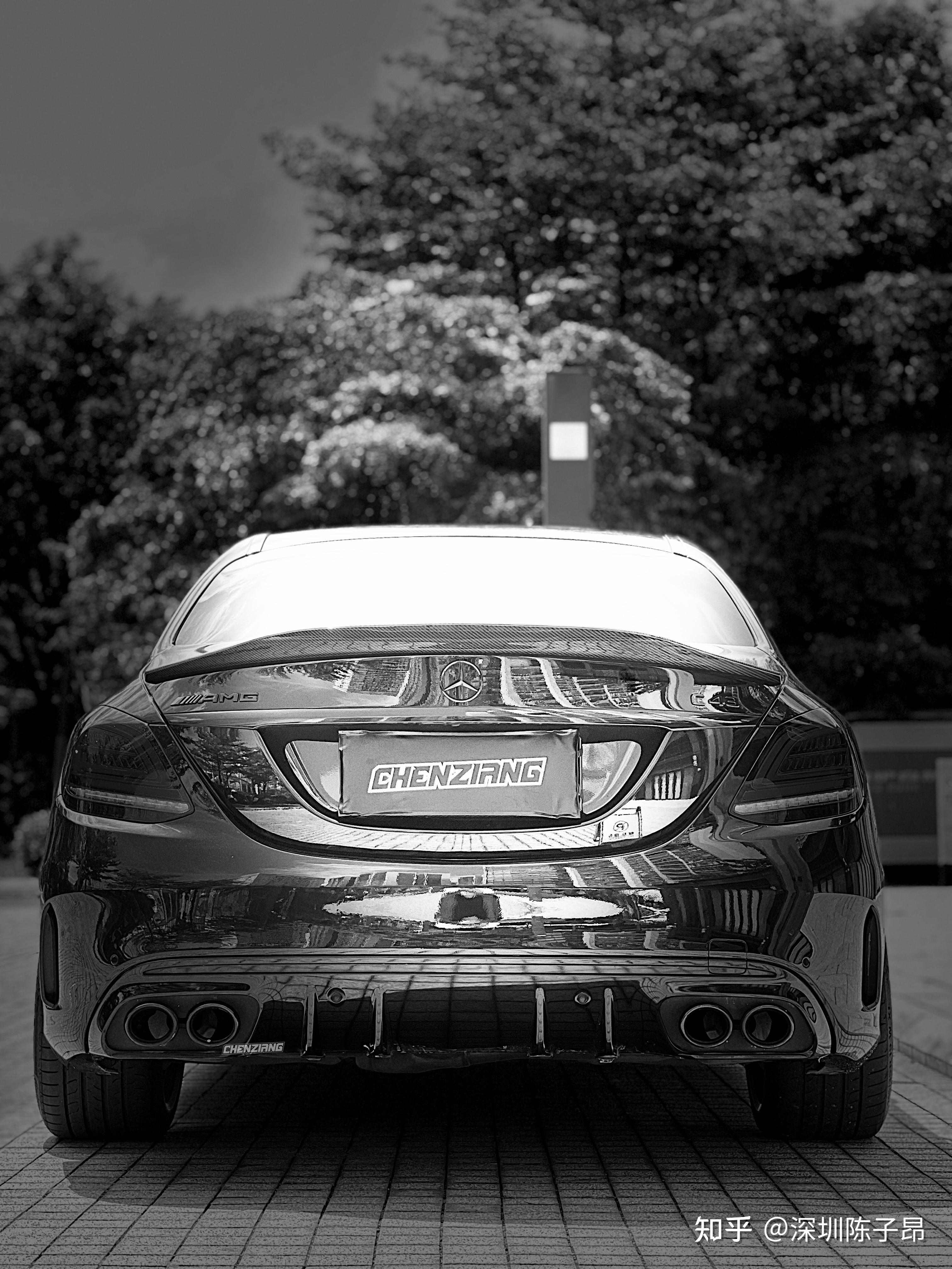 奔驰c级amg c43 黑武士 低调的猛兽!