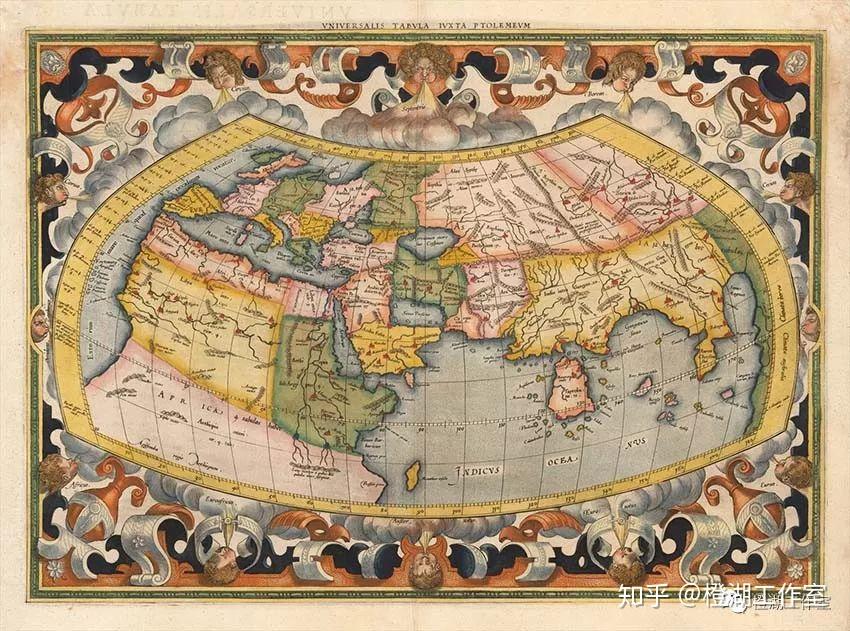 《寰宇大观》的奥特留斯*4,并没有绘制过专门的"托勒密地图",但是其