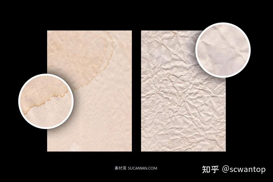 12款复古做旧褶皱纸张纹理高清背景图片 Vintage Paper Textures Pack - 知乎