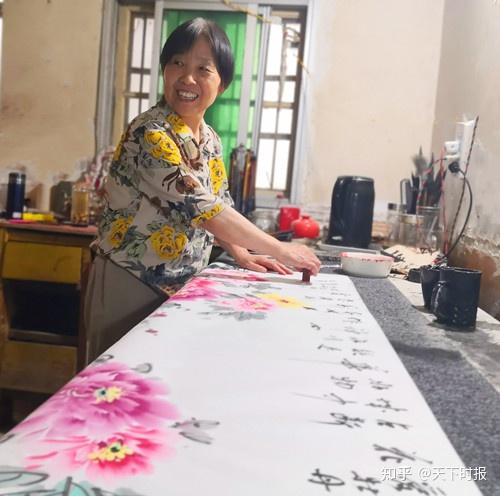 皖北纪事之女画家王萍的牡丹画 - 知乎