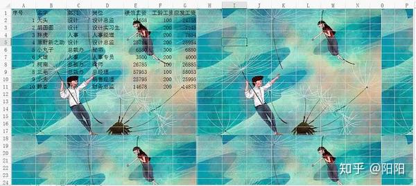 Excel教程:2招玩转表格背景图 - 知乎