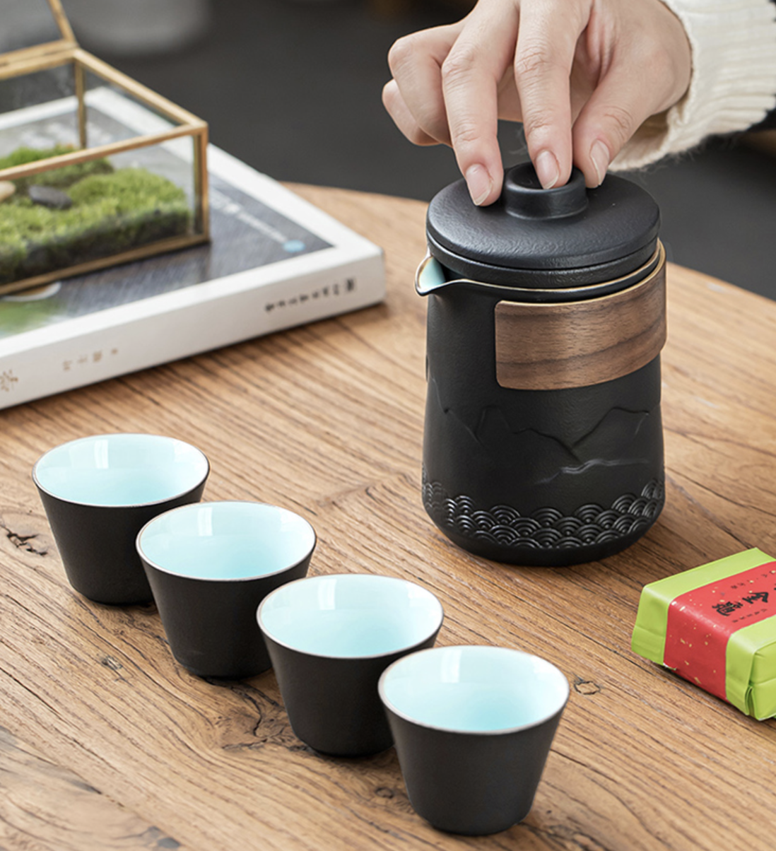 10个便携茶具旅行功夫茶具套装分享设计感十足实用性高