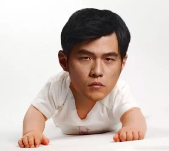 搞笑ps之明星大头萌宝图好逗逼