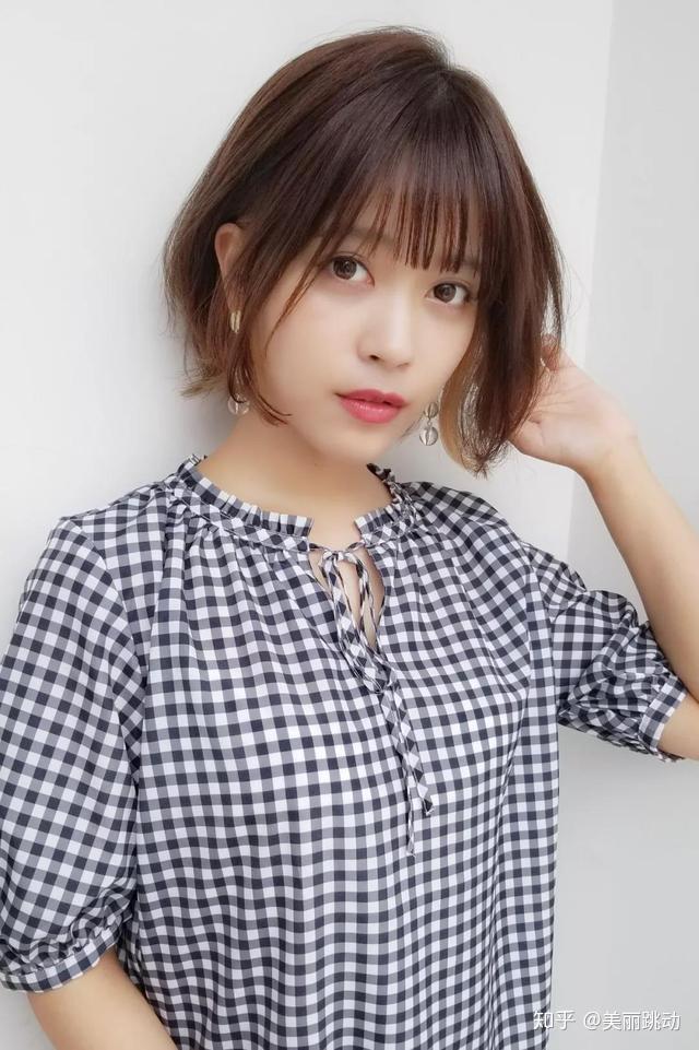 日系短发甜美度满分