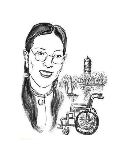 我不想飞,因为我不是鸟,也不是飞机.我想走,正如我生来如此. 我想走.