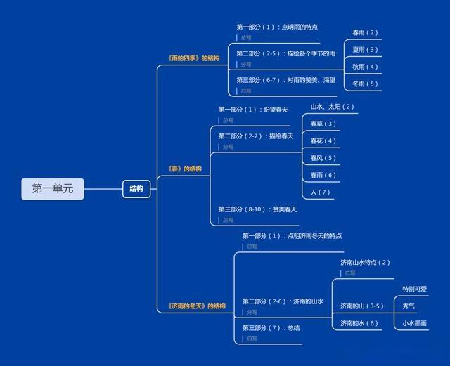 总分总结构的文章的总写部分会写什么?