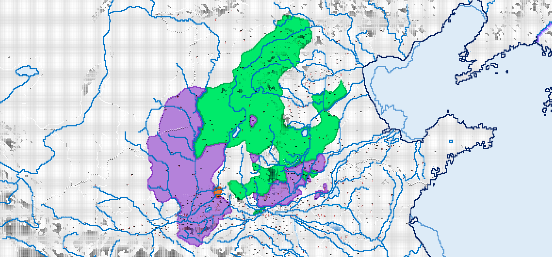 公元前403年魏国及中山疆域