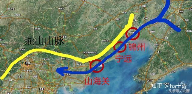 关宁锦防线是明朝末年为抵御后金(清)所构筑的一条山海关—宁远—锦州