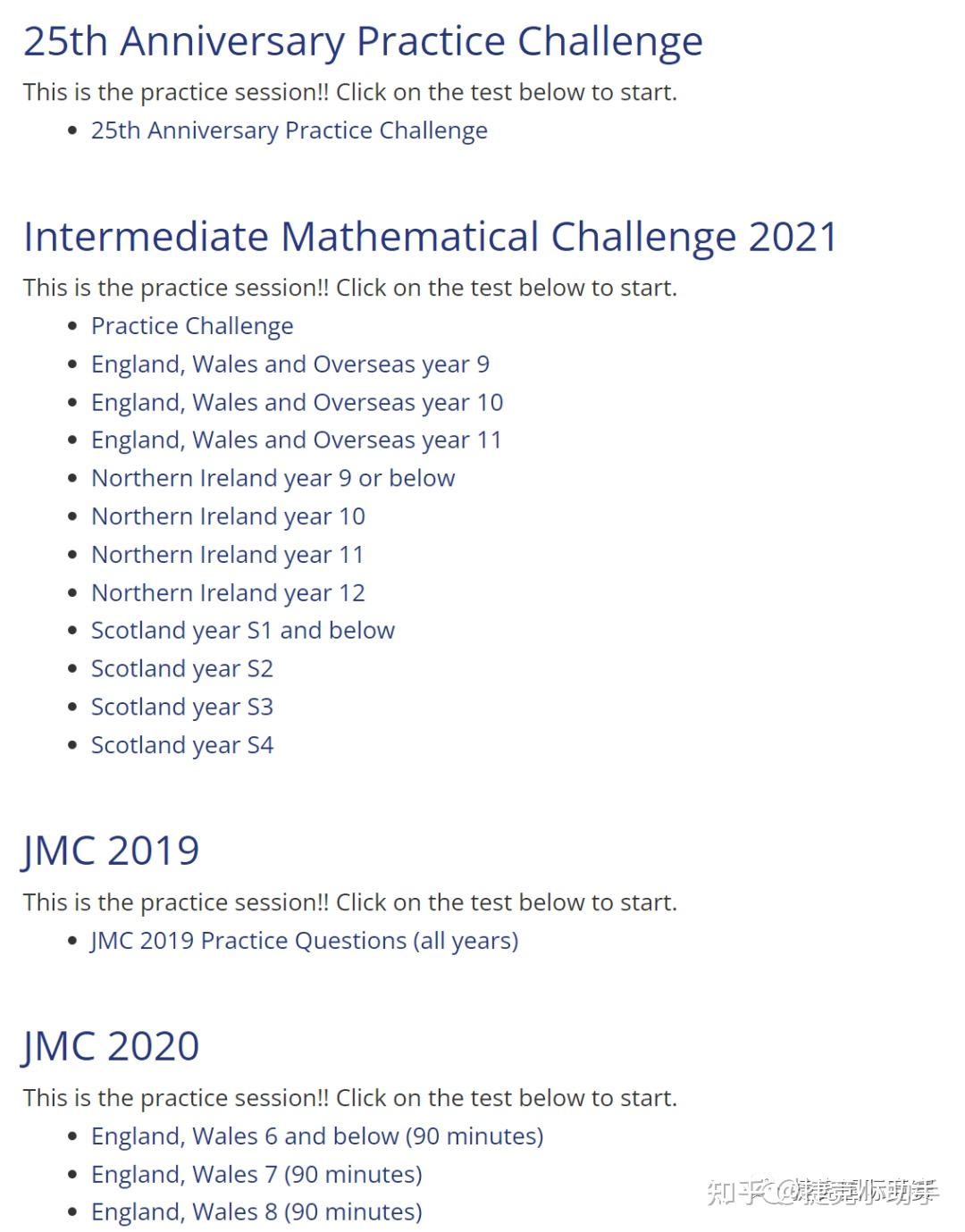 英国｜英国数学思维挑战UKMT（JMC\IMC\SMC）介绍 知乎