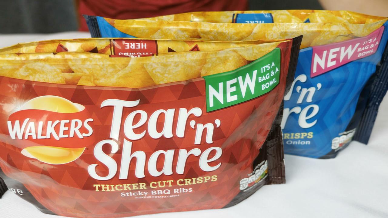 英国买买买篇五更低热量更易分享英国walkers新款厚切薯片tearnshare