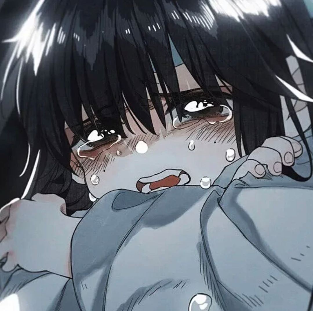 暗黑丧系伤感动漫女生头像