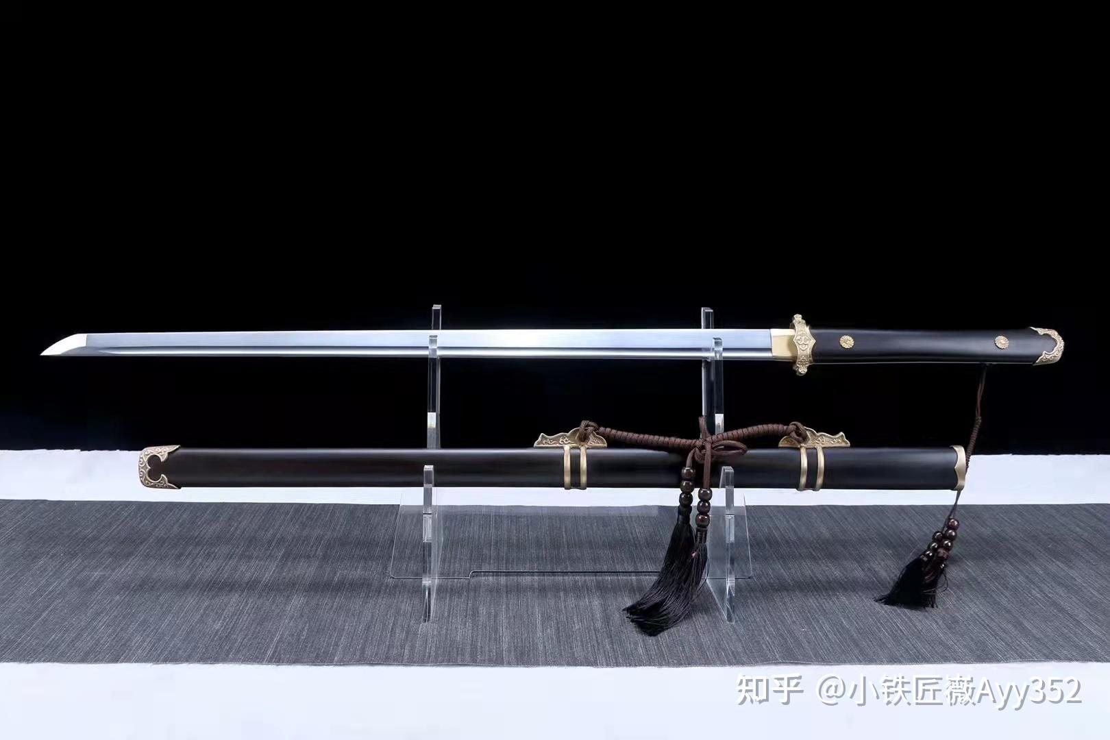 唐代唐刀锰钢直刀极限环首刀图片欣赏