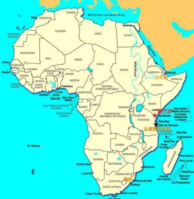 蒙巴萨港在东非条件首屈一指,由此向北直到红海的吉布提几乎再没有