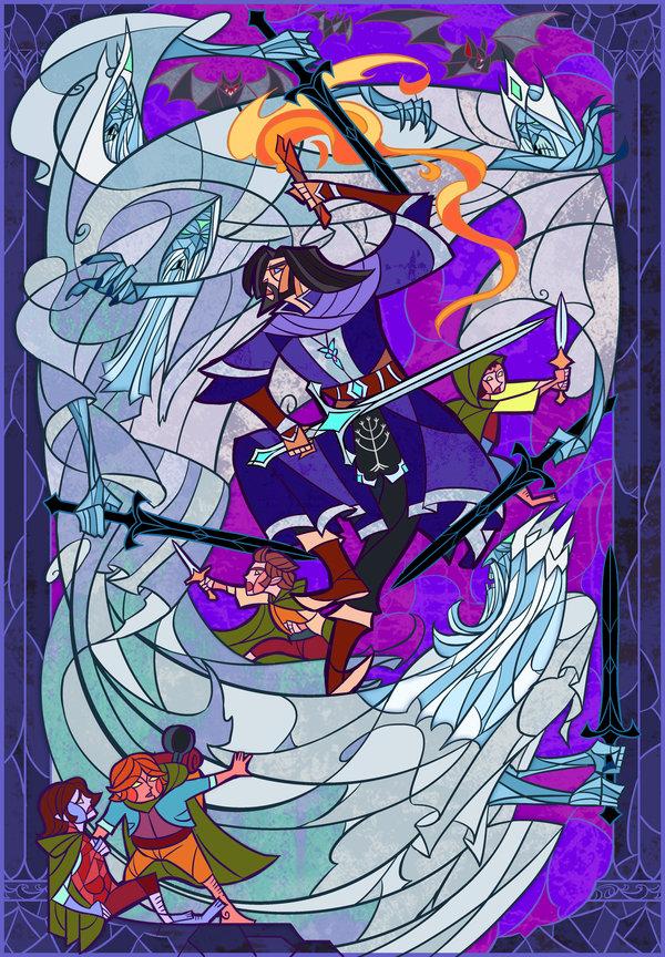 风云顶上弗罗多遇刺戒灵们被水淹没,不知所措精灵们离开中土西渡