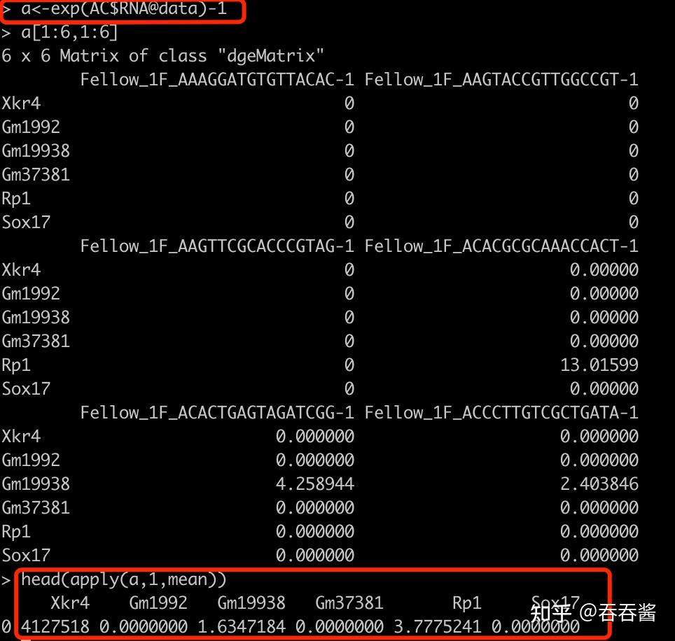 AverageExpression：计算各细胞群基因表达均值的细节问题 知乎